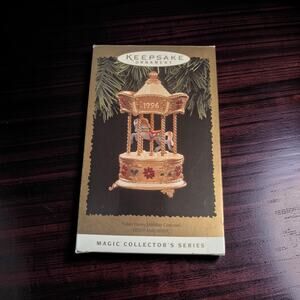 Hallmark Keepsake Magic Ornament 1996 Tobin Fraley Holiday Carousel